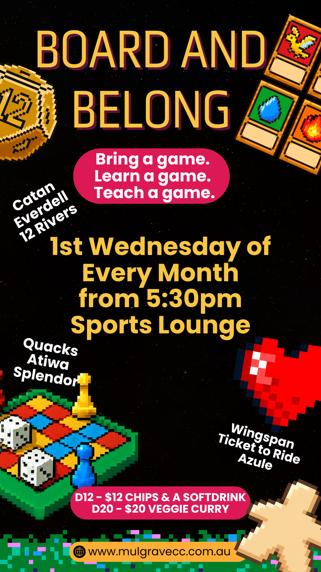 Board Game Night - Main Flyer (1080 x 1920 px)